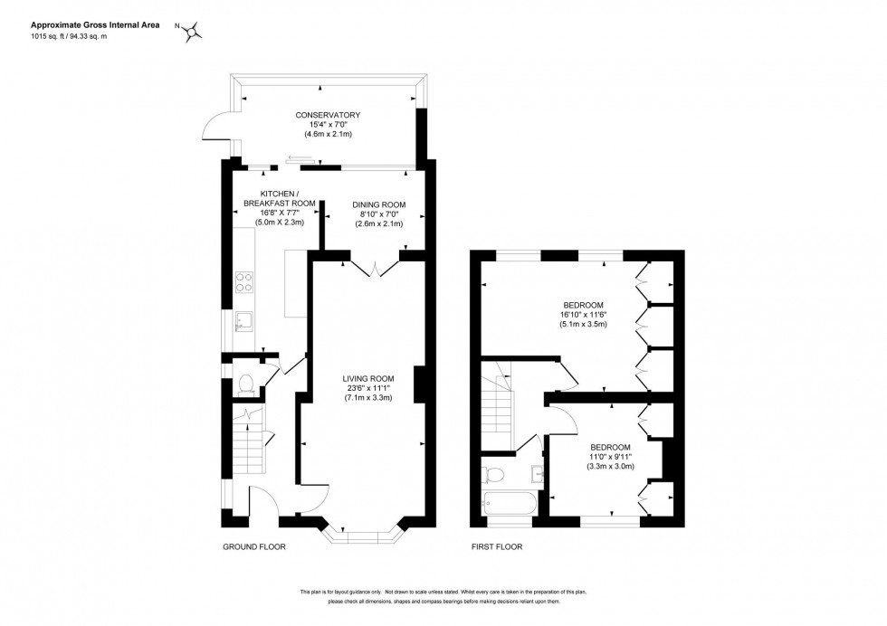 Floorplan for Allen Road, Haywards Heath, RH16