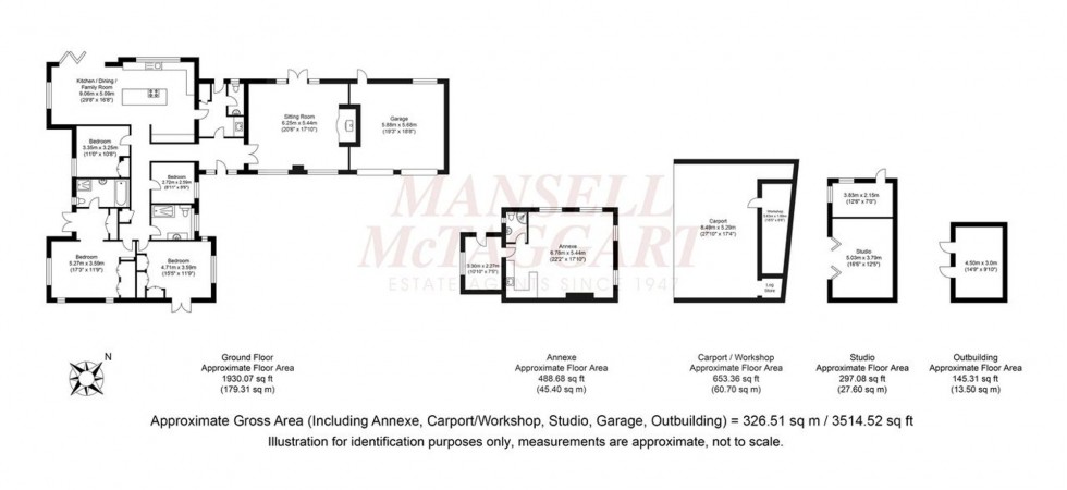 Floorplan for Grouse Road, Colgate, RH13