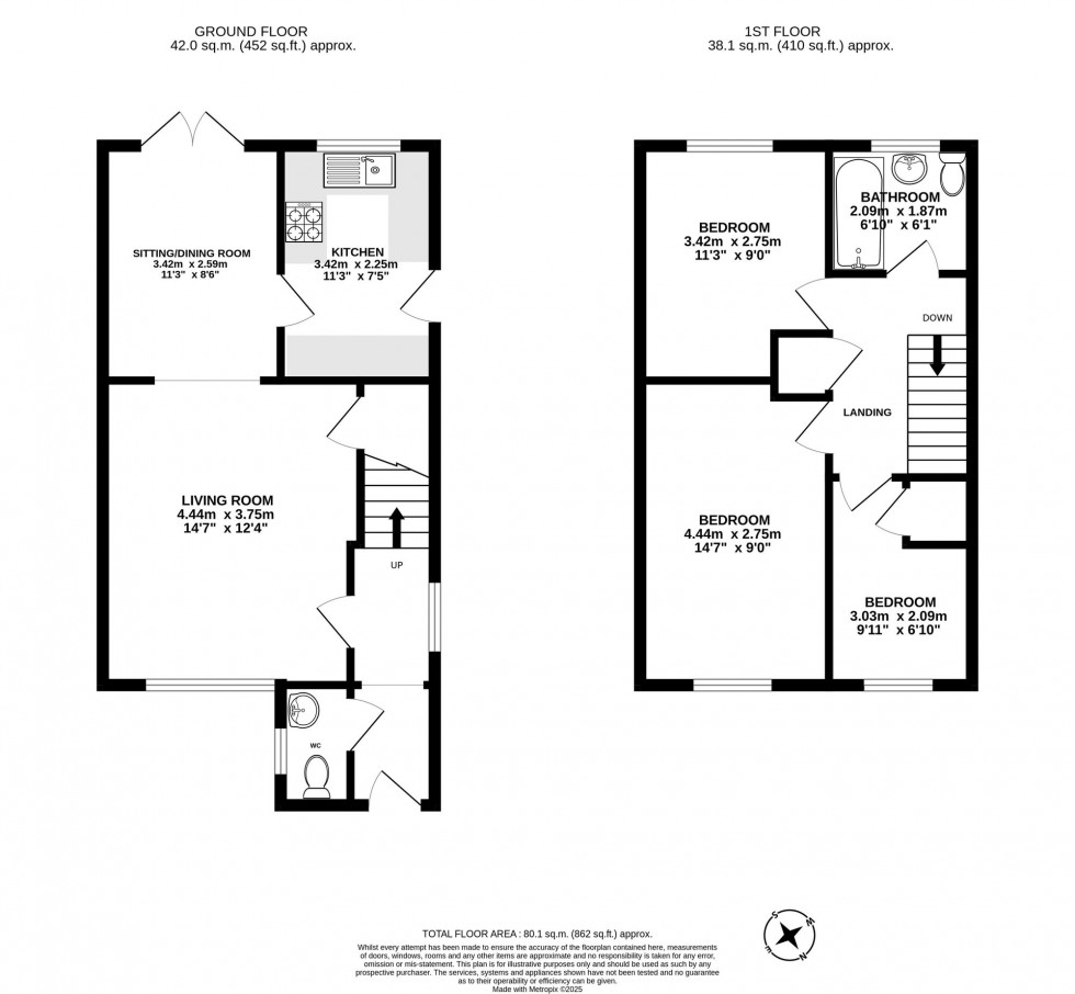 Floorplan for Emsworth Close, Maidenbower, RH10