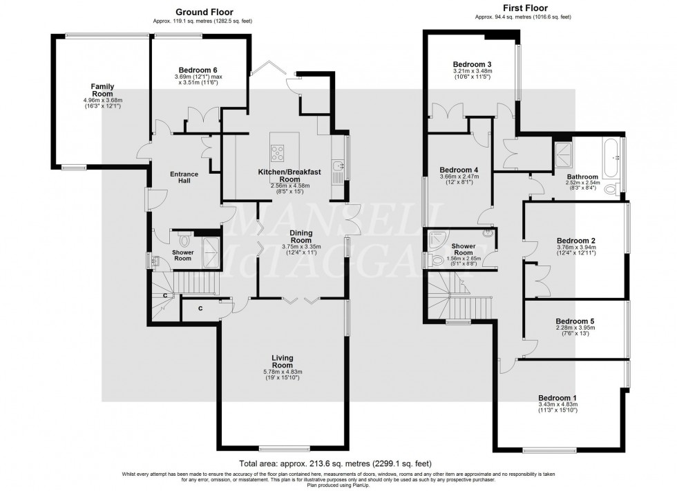 Floorplan for The Glebe, Felbridge, RH19