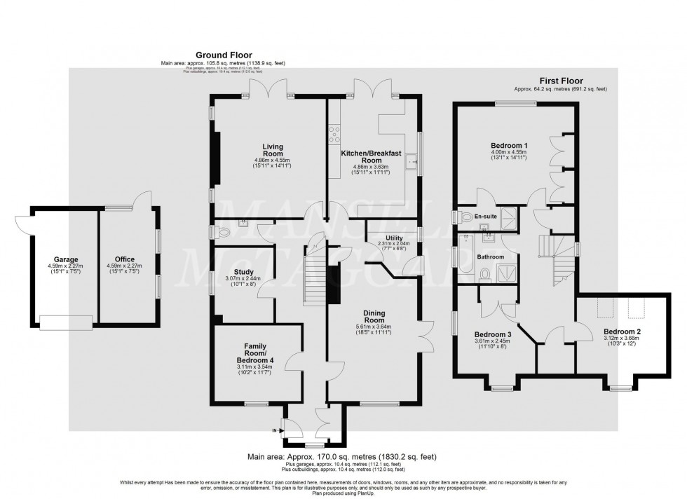 Floorplan for Radford Road, Tinsley Green, RH10