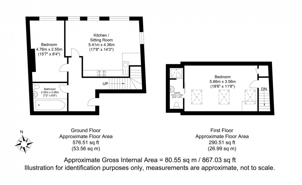 Floorplan for Market Lane, The Crown, BN7