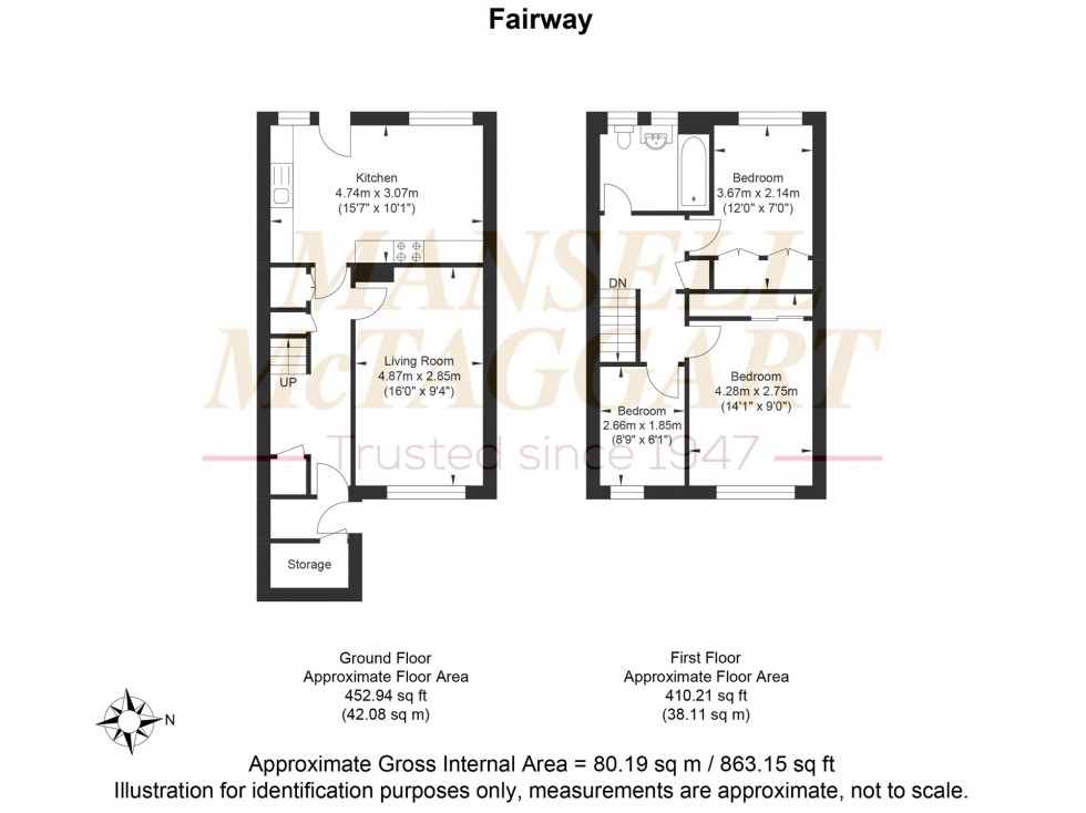 Floorplan for Fairway, Ifield, RH11