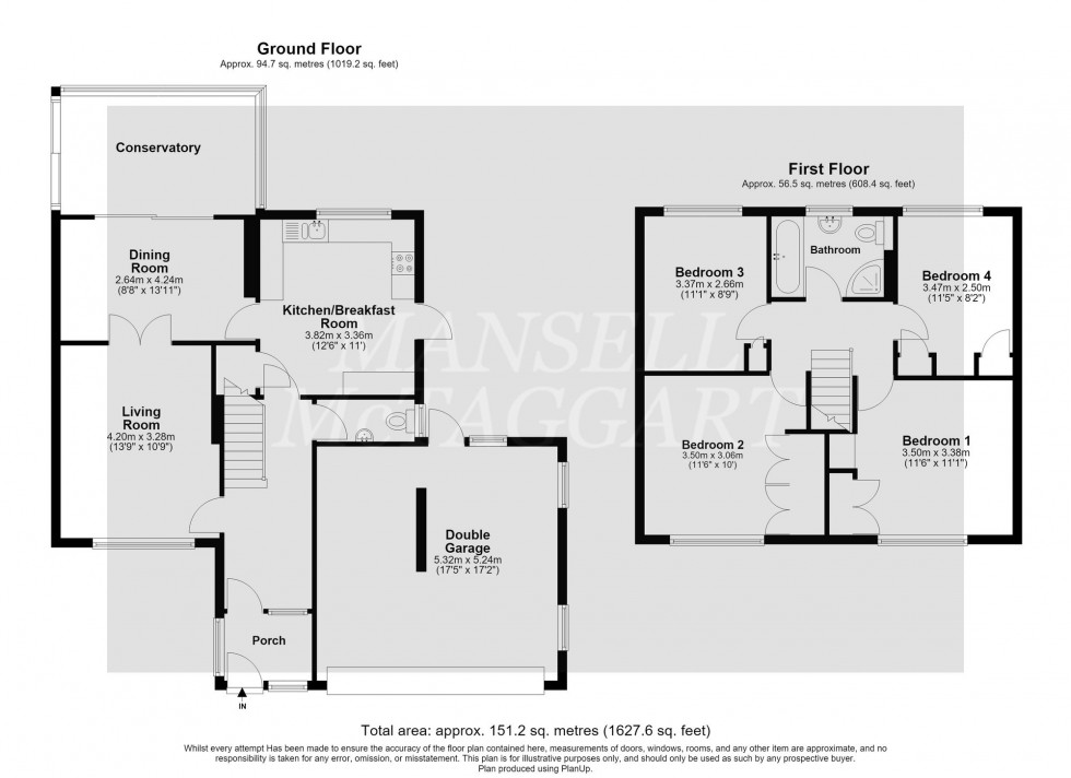 Floorplan for Fulmar Drive, East Grinstead, RH19