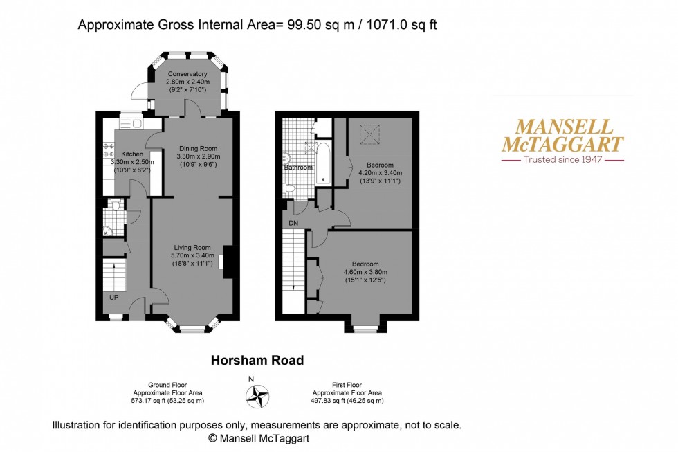 Floorplan for Horsham Road, Steyning, BN44