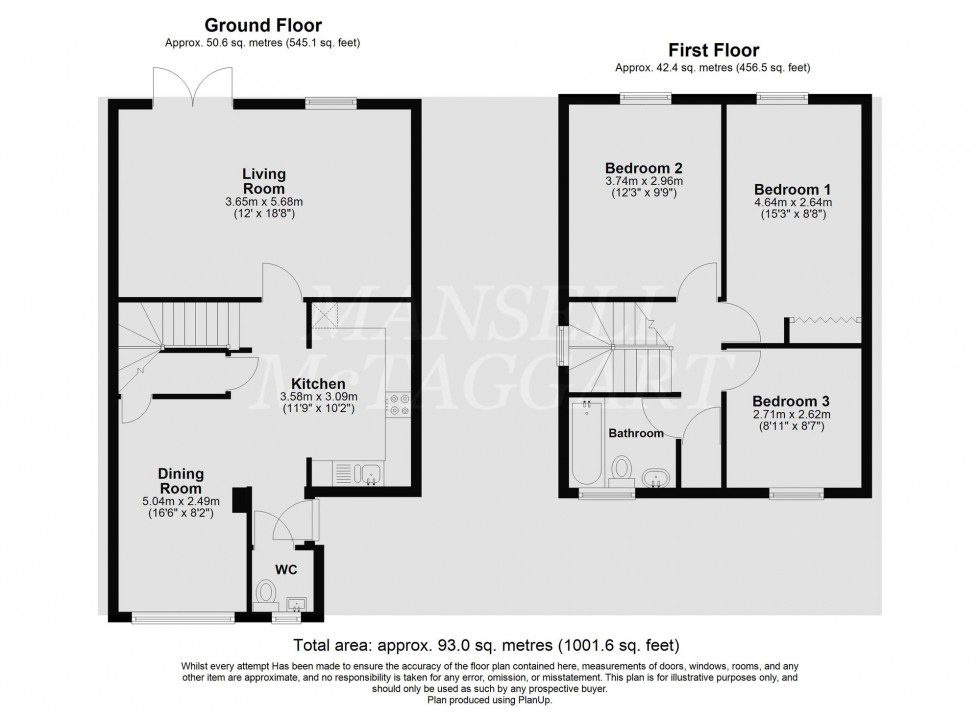 Floorplan for Redgrave Drive, Crawley, RH10