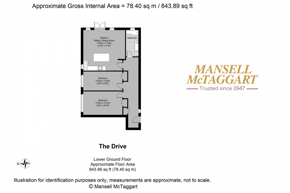Floorplan for The Drive, Hereford Court, BN3