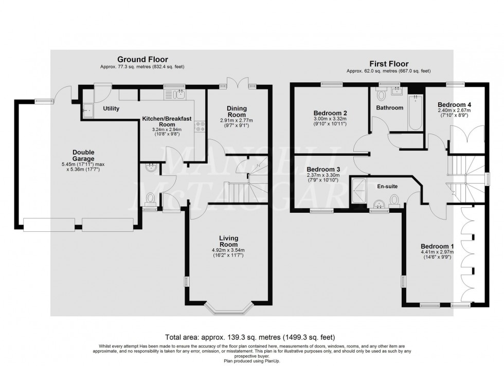 Floorplan for Lucerne Drive, Maidenbower, RH10