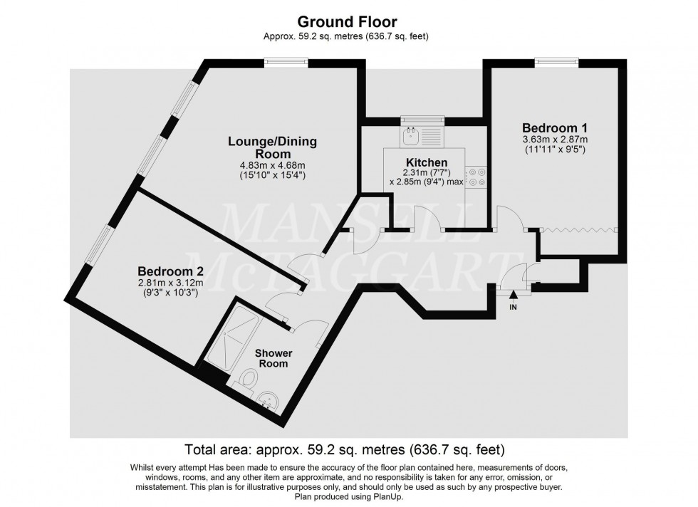 Floorplan for Fairfield Road, East Grinstead, RH19