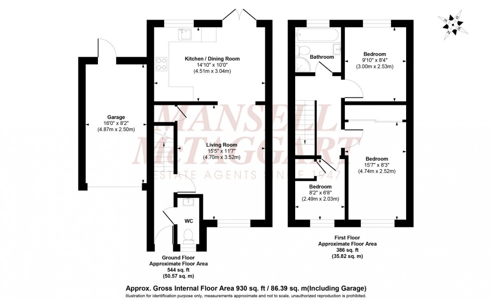 Floorplan for The Acorns, Burgess Hill, RH15