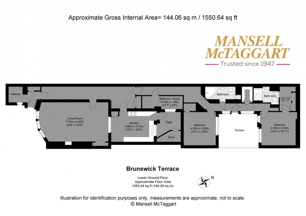 Floorplan for Brunswick Terrace, Hove, BN3