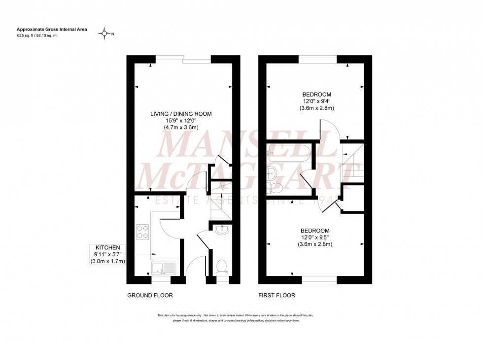 Floorplan for The Rowans, Burgess Hill, RH15
