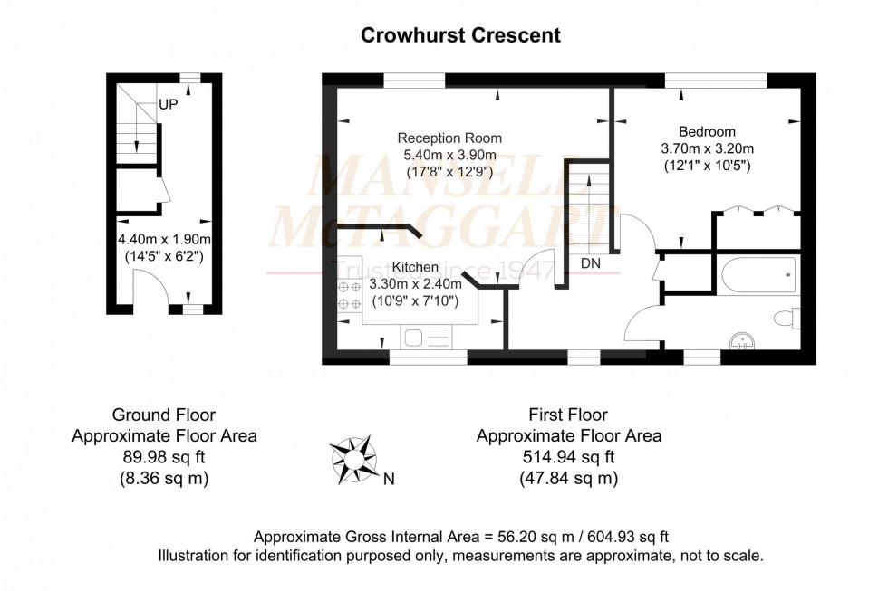 Floorplan for Crowhurst Crescent, Storrington, RH20