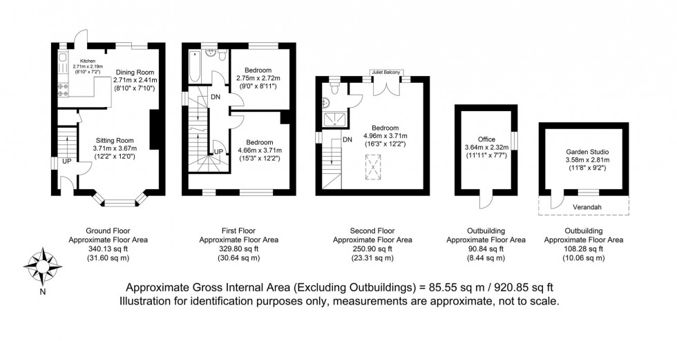 Floorplan for Winterbourne Close, Lewes, BN7