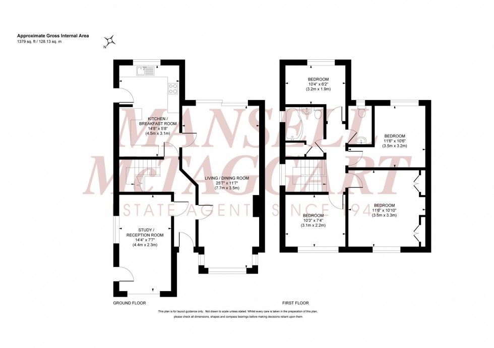 Floorplan for Leylands Road, Burgess Hill, RH15