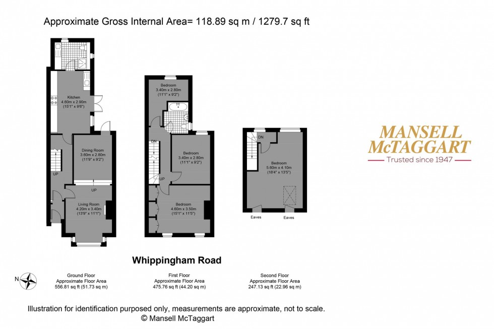 Floorplan for Whippingham Road, Brighton, BN2