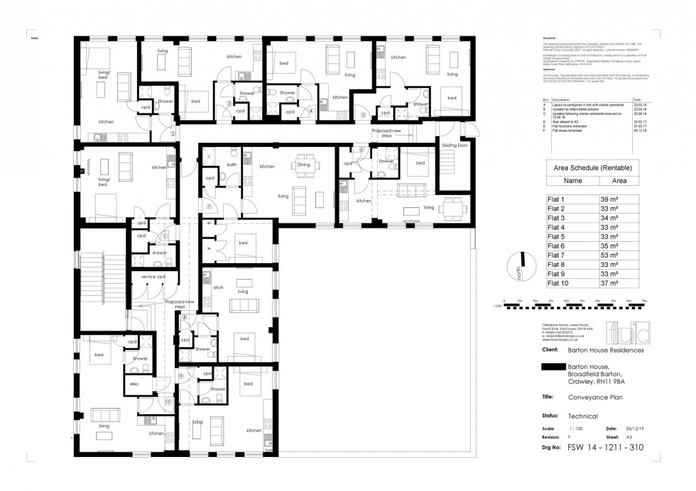 Floorplan for Broadfield Barton, Barton House Broadfield Barton, RH11