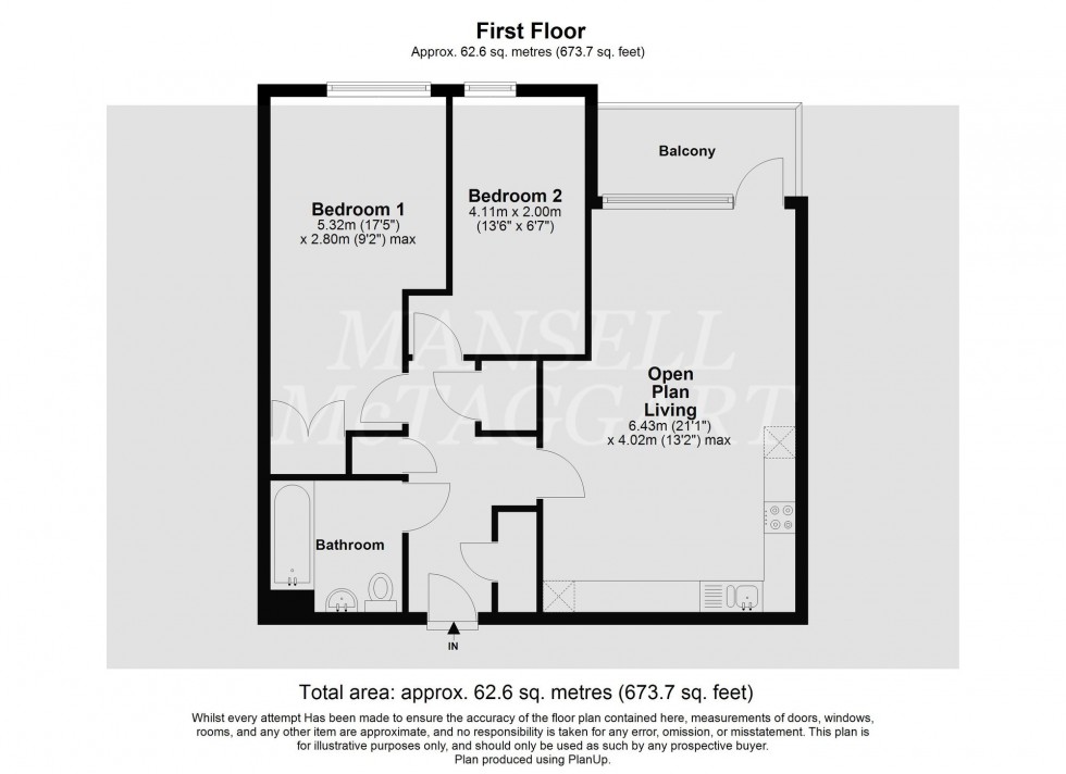 Floorplan for Russells Crescent, Russell Square Russells Crescent, RH6