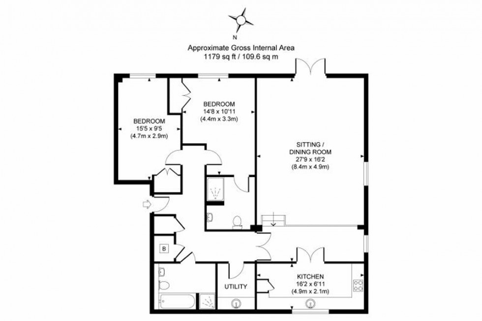 Floorplan for Lower Village, Haywards Heath, RH16