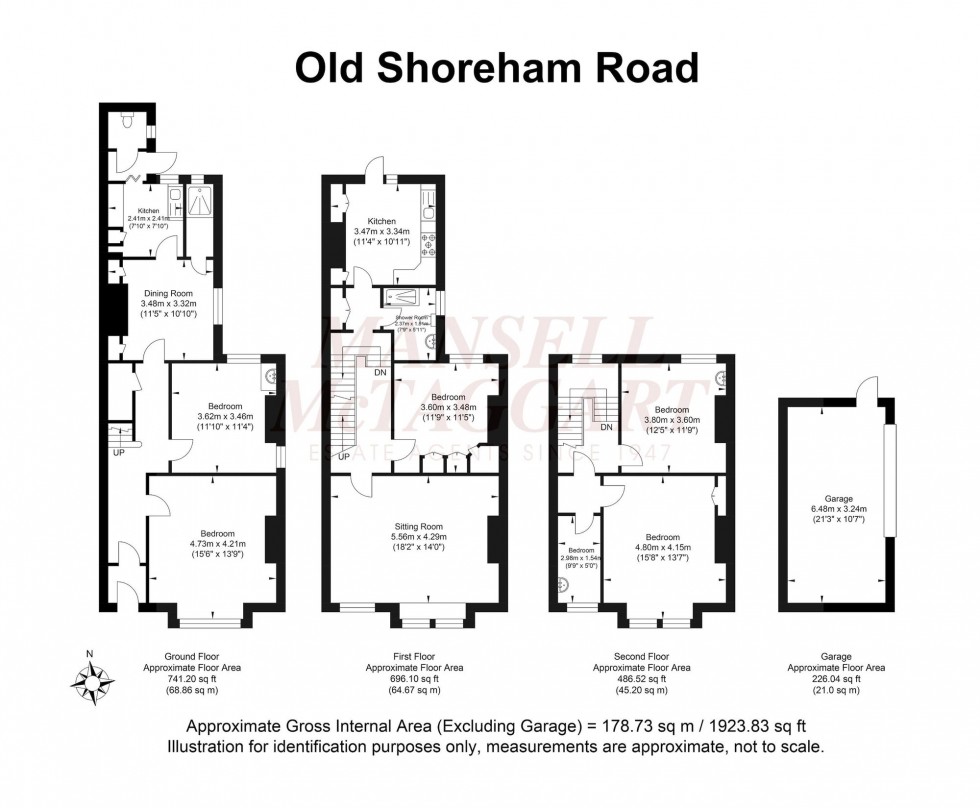 Floorplan for Old Shoreham Road, Brighton, BN1