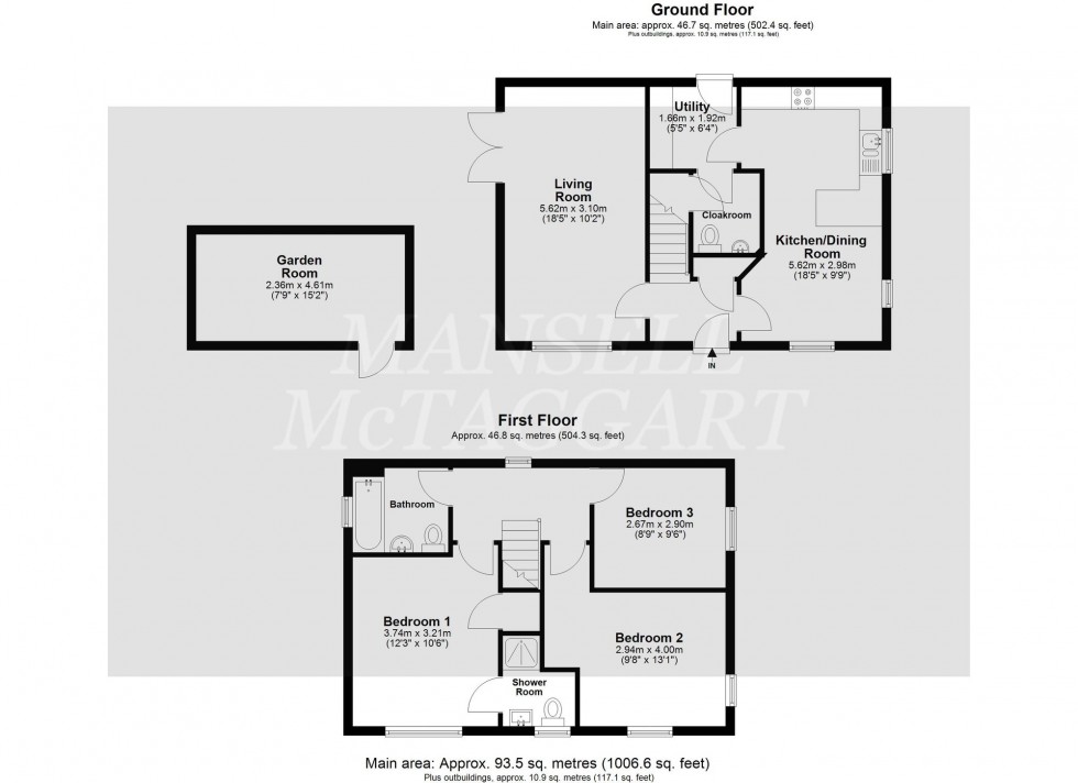 Floorplan for Rathbone Crescent, Horley, RH6