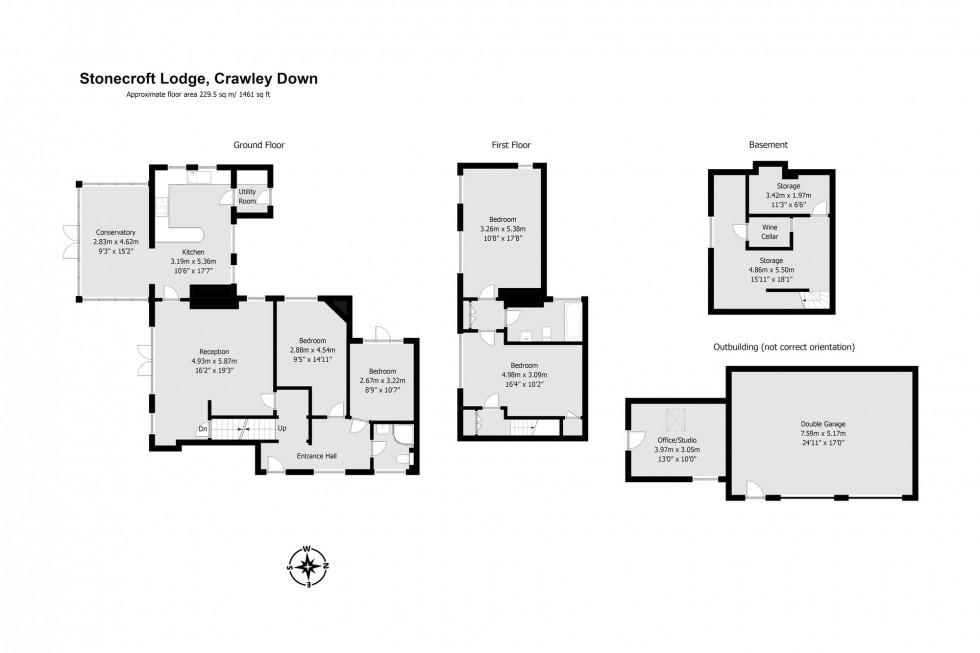 Floorplan for Turners Hill Road, Crawley Down, RH10