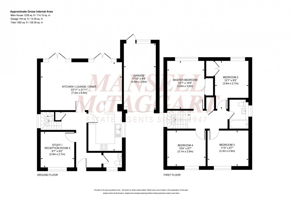 Floorplan for Welbeck Close, Burgess Hill, RH15
