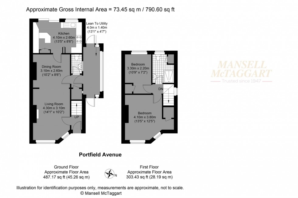 Floorplan for Portfield Avenue, Brighton, BN1