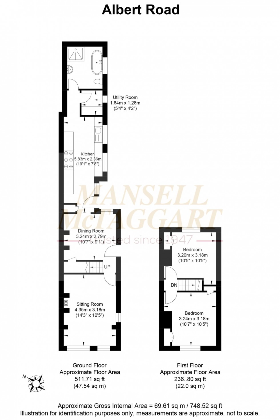 Floorplan for Albert Road, Horley, RH6