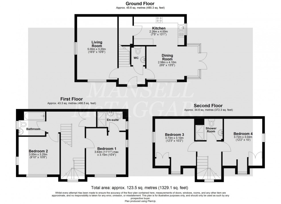Floorplan for Greenhurst Drive, East Grinstead, RH19