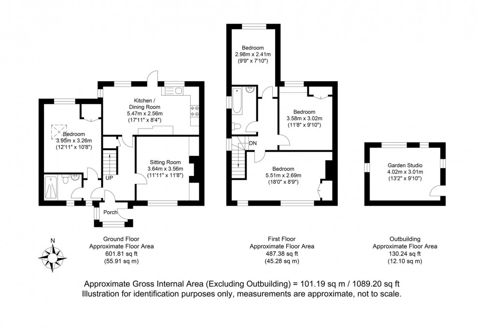 Floorplan for Dale Road, Lewes, BN7