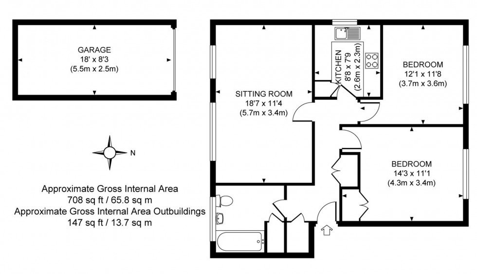Floorplan for Sharrow Close, Haywards Heath, RH16