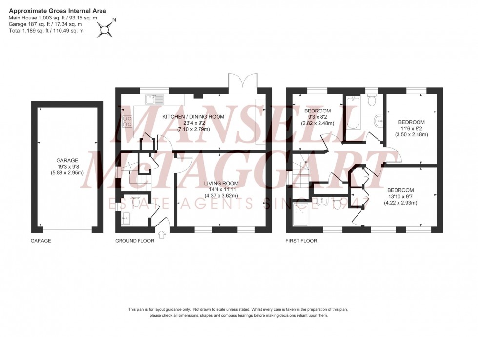 Floorplan for Icarus Avenue, Burgess Hill, RH15