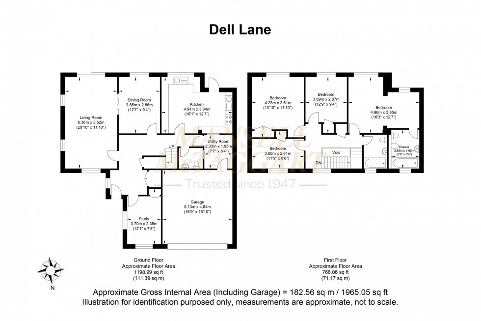 Floorplan for Dell Lane, Billingshurst, RH14