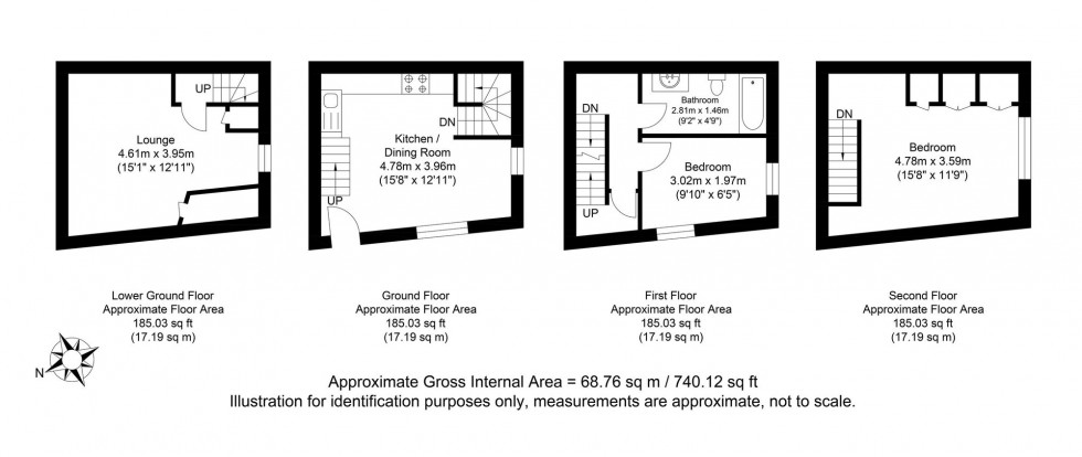 Floorplan for Lancaster Street, Lewes, BN7
