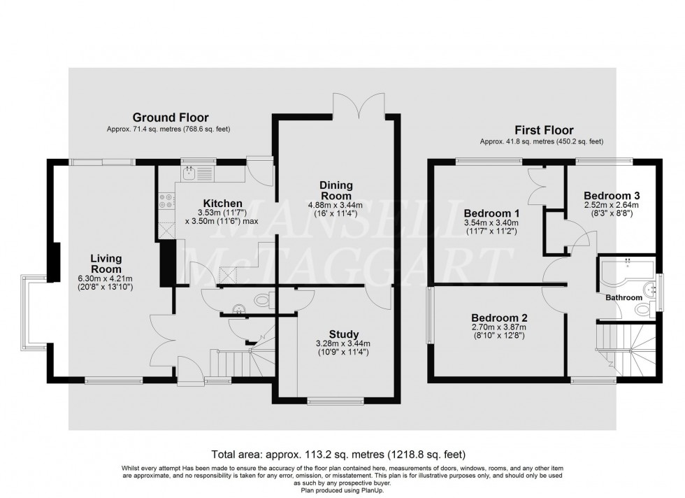 Floorplan for Burleigh Way, Crawley Down, RH10