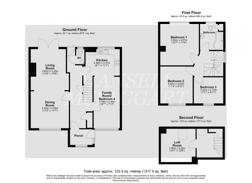 Floorplan for Stafford Road, Crawley, RH11