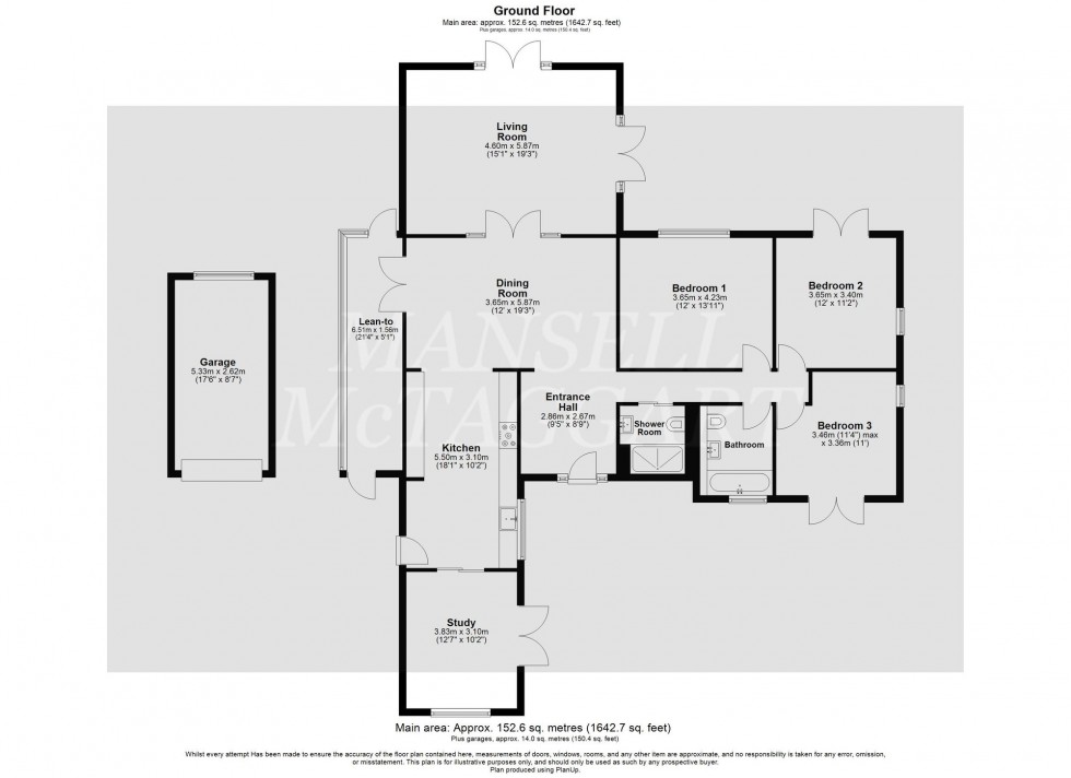 Floorplan for Ridgeway, East Grinstead, RH19