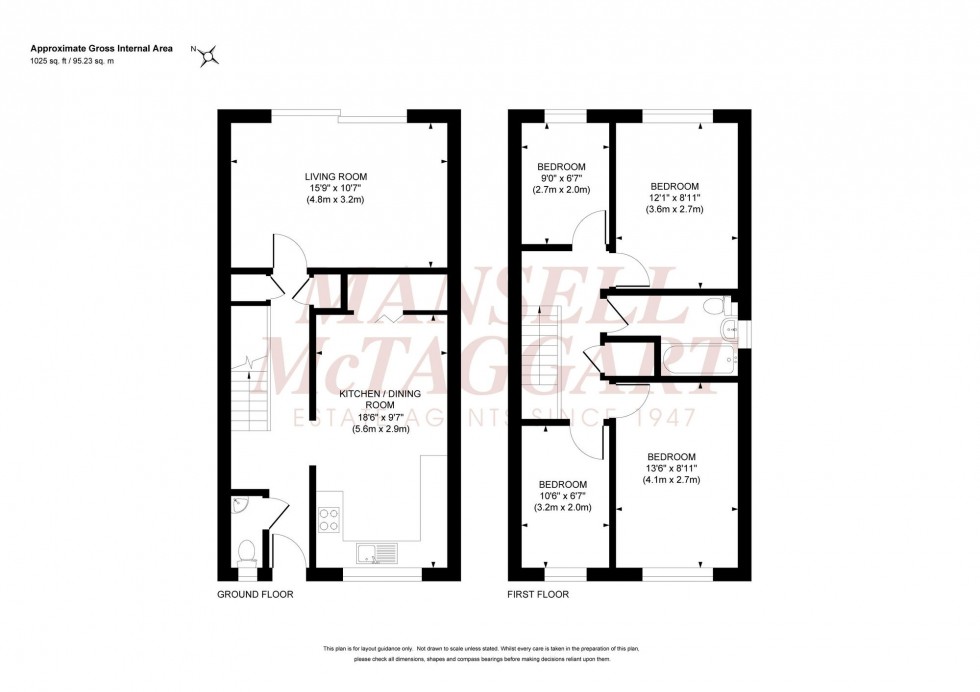 Floorplan for Dumbrills Close, Burgess Hill, RH15