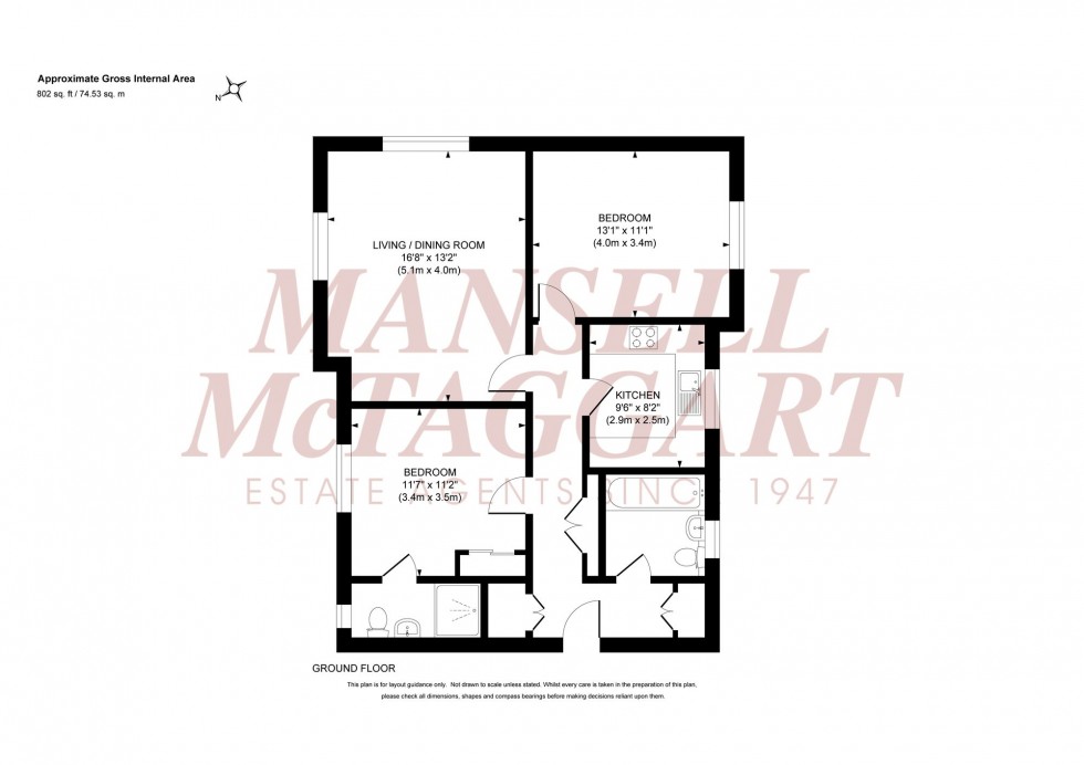 Floorplan for Cants Lane, Griffin House, RH15