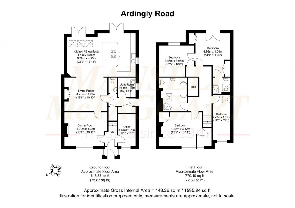 Floorplan for Ardingly Road, Cuckfield, RH17