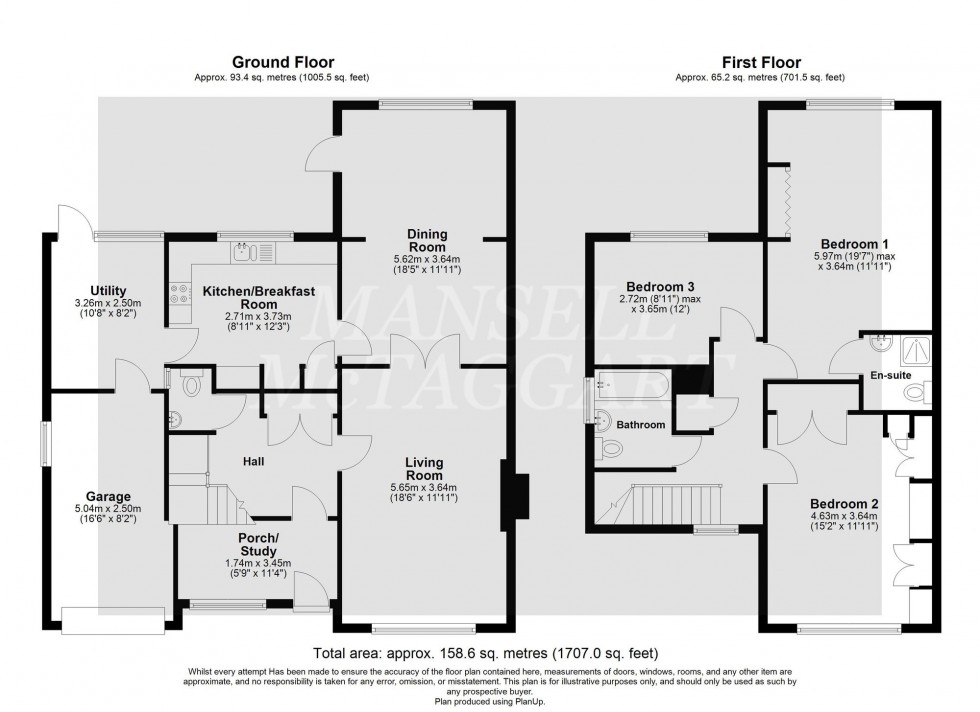 Floorplan for Grattons Drive, Crawley, RH10