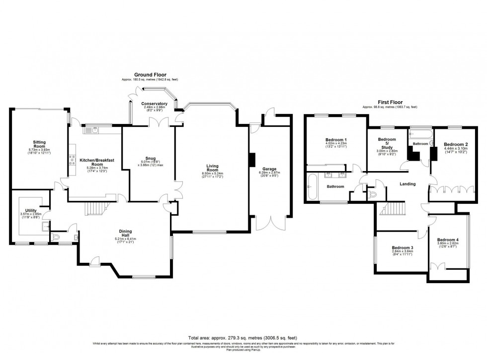 Floorplan for Twitten Lane, Felbridge, RH19
