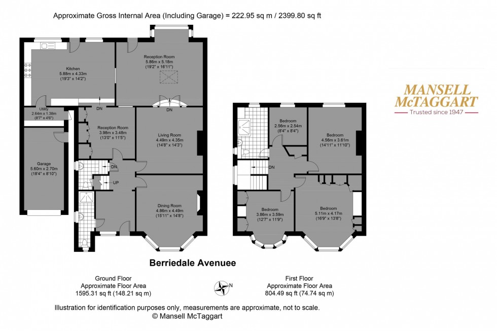 Floorplan for Berriedale Avenue, Hove, BN3