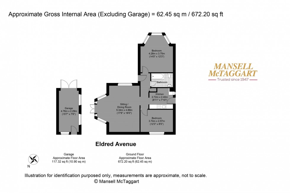 Floorplan for Eldred Avenue, Brighton, BN1