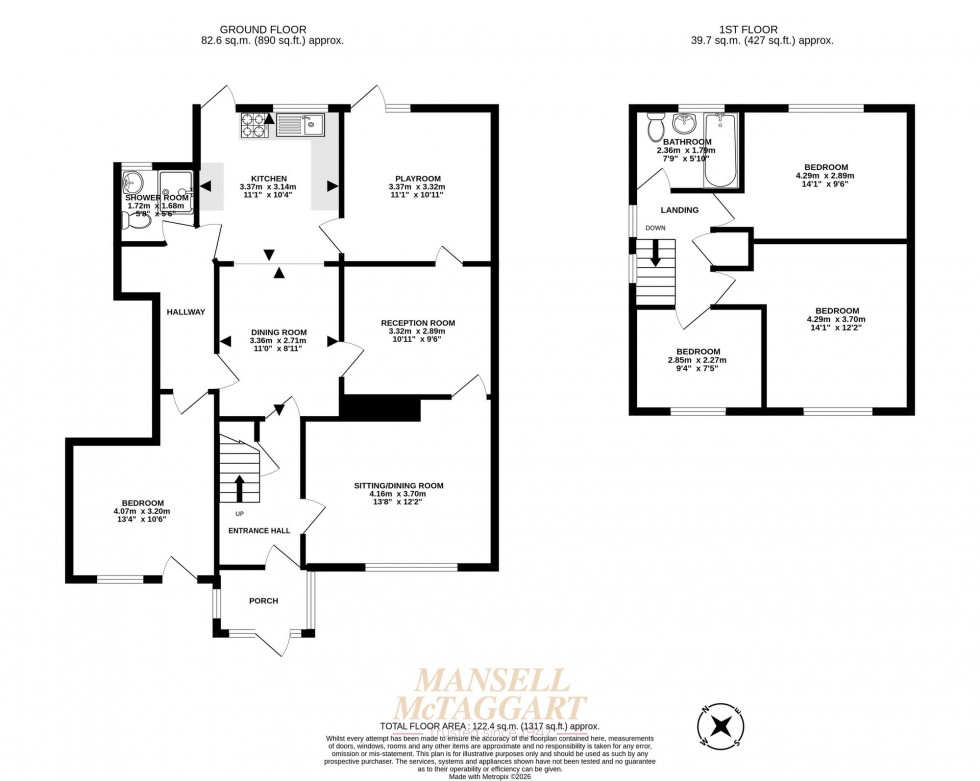 Floorplan for Oxford Road, Crawley, RH10