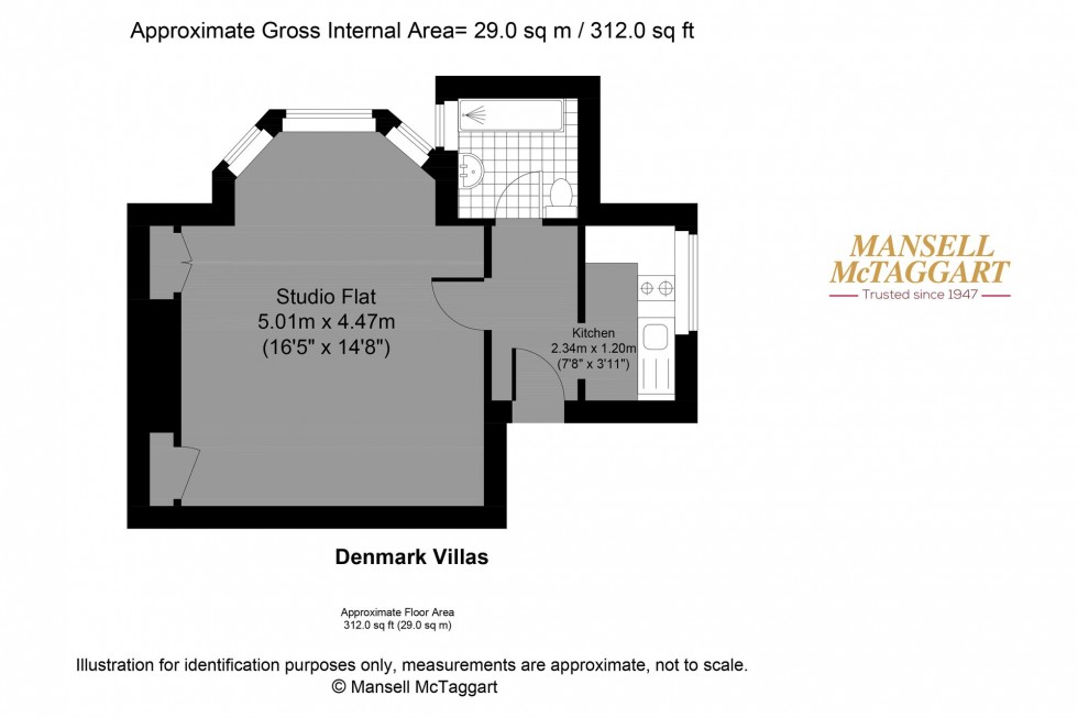 Floorplan for Denmark Villas, Hove, BN3