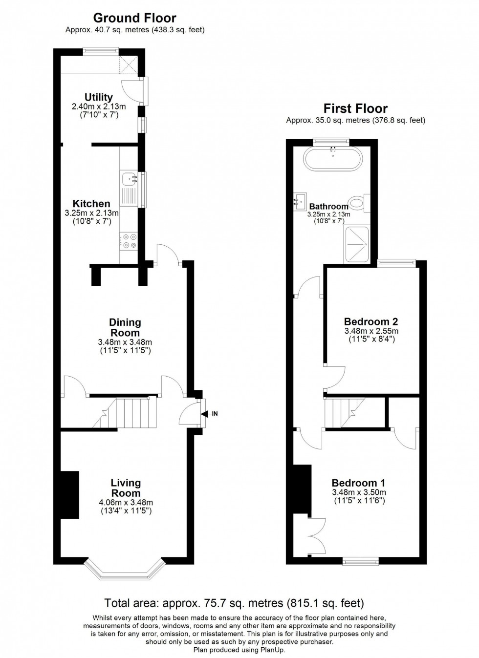 Floorplan for Morton Road, East Grinstead, RH19