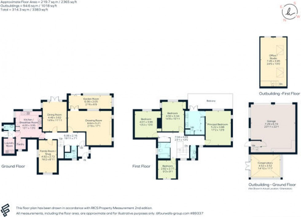 Floorplan for High Broom Lane, Crowborough, TN6