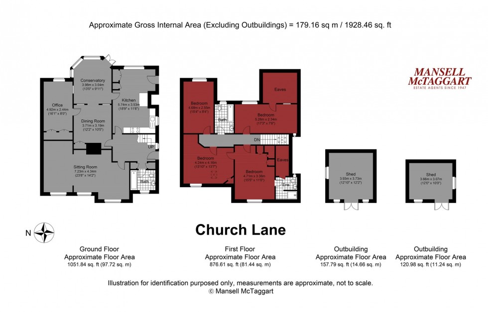 Floorplan for Church Lane, Upper Beeding, BN44